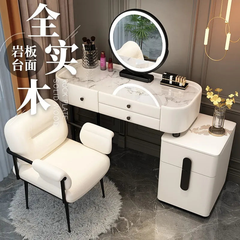 XMSJ Trendy Aesthetic Vanity With Drawer Storage Luxury