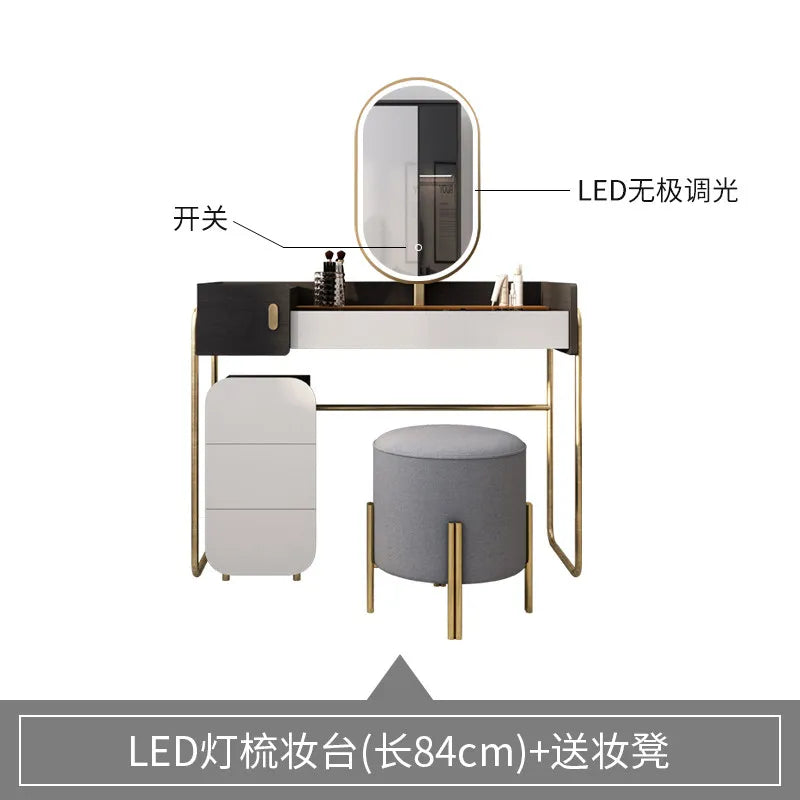 Dutrieux Nordic Makeup Table Vanity for Home Office Decor