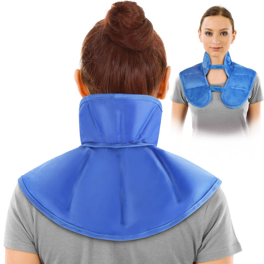 Reusable Gel Ice Pack Neck Shoulder Wrap for Pain Relief