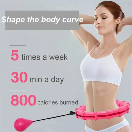 Smart Weighted Hula Hoop For Adults With Detachable Links Cardio
