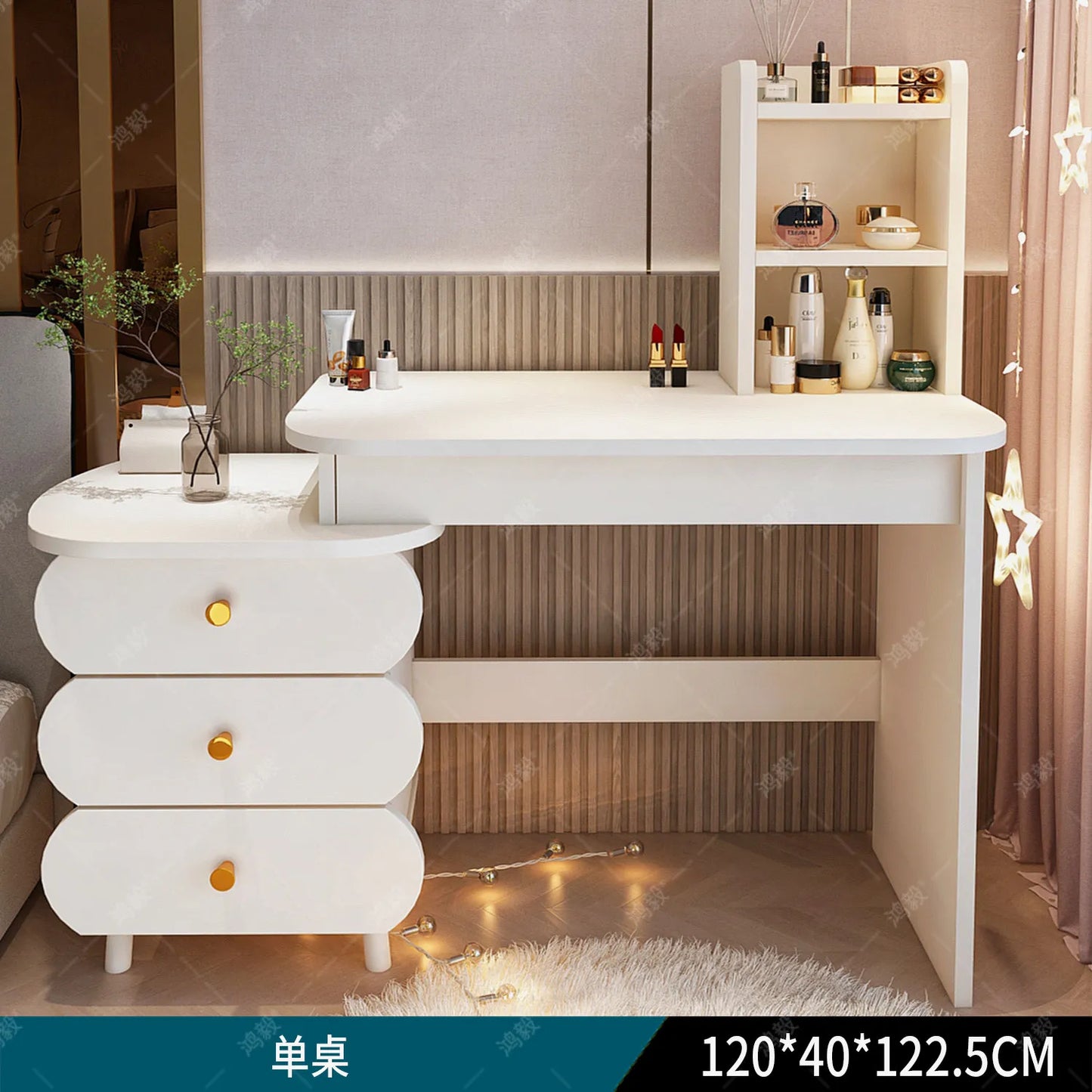 DUTRIEUX European Vanity Table With Mirror And Storage