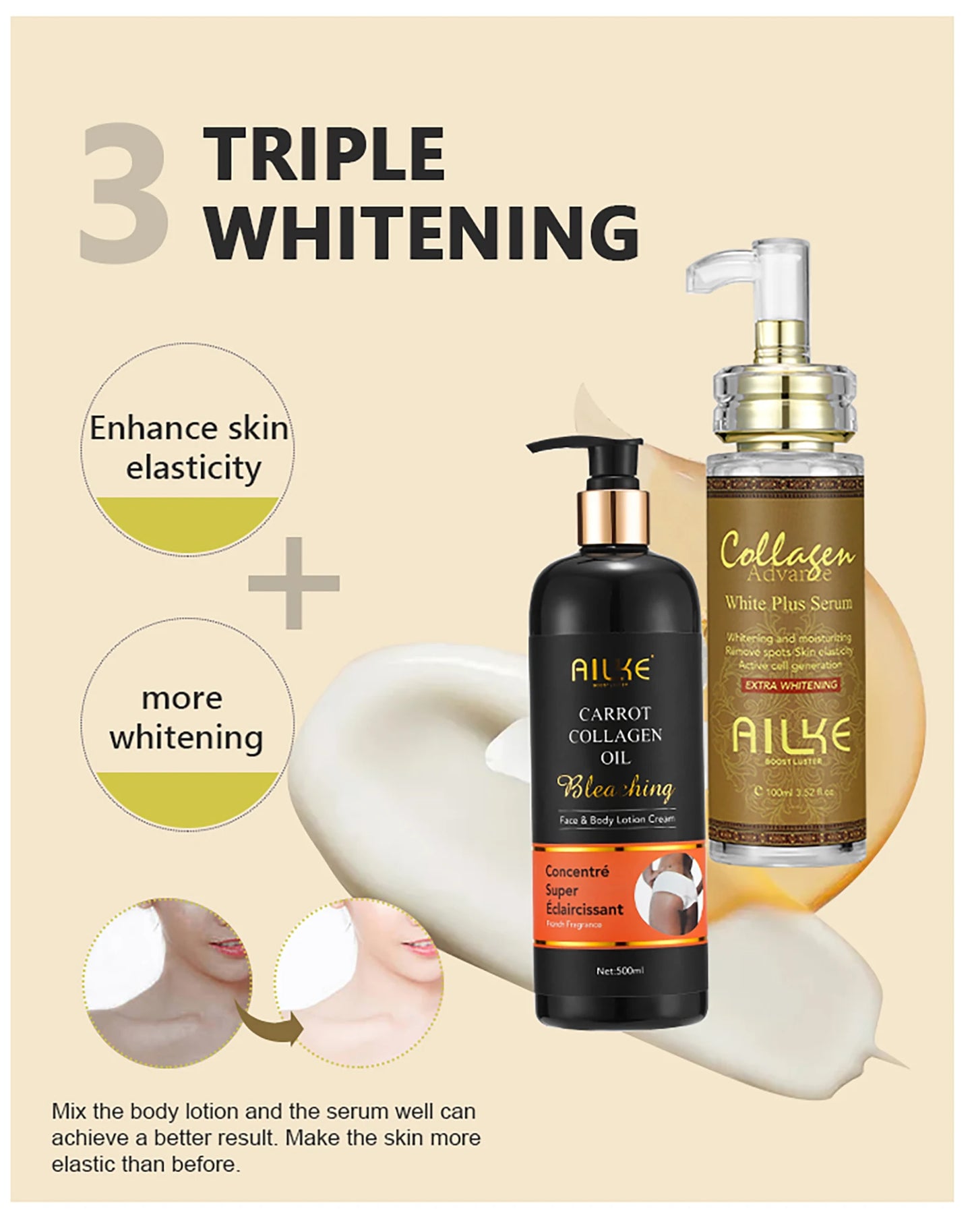 KYLIEFIT Collagen Whitening Cream For Face And Body Moisturizing
