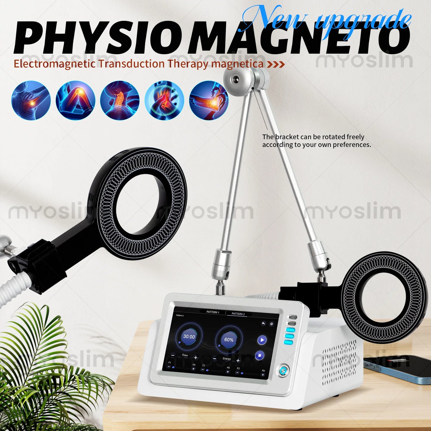 MYOSLIM Noninvasive Pulsed Magnetic Pain Relief Device For Home Use
