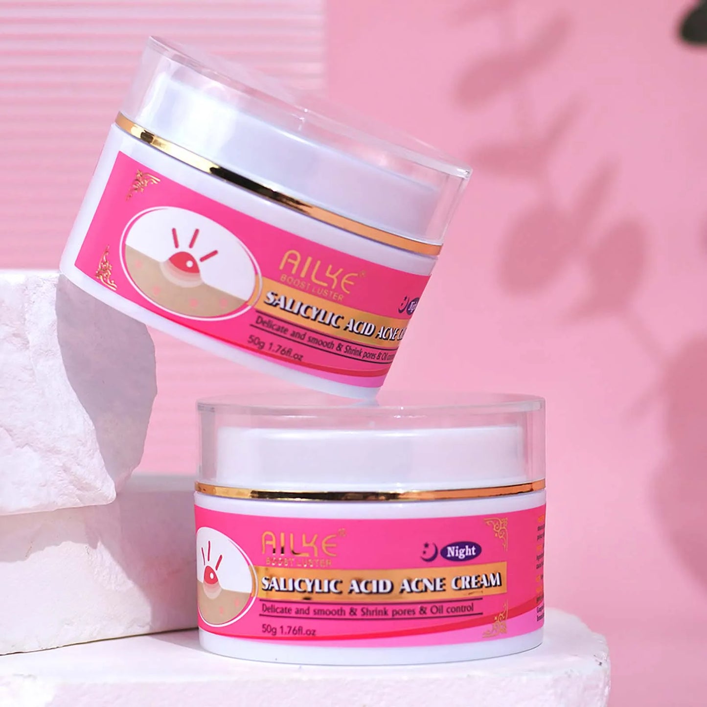 AILKE Organic Acne Face Cream NonGreasy Brightening And Oil Control