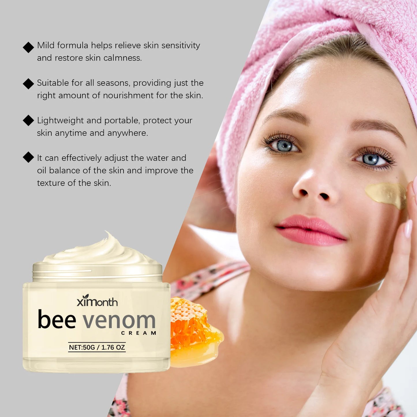 Ximonth Bee Venom Face Firm Cream For Youthful Skin