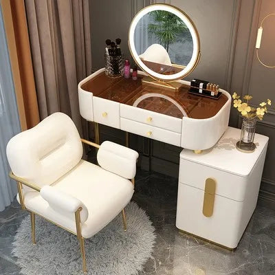 XMSJ Trendy Aesthetic Vanity With Drawer Storage Luxury