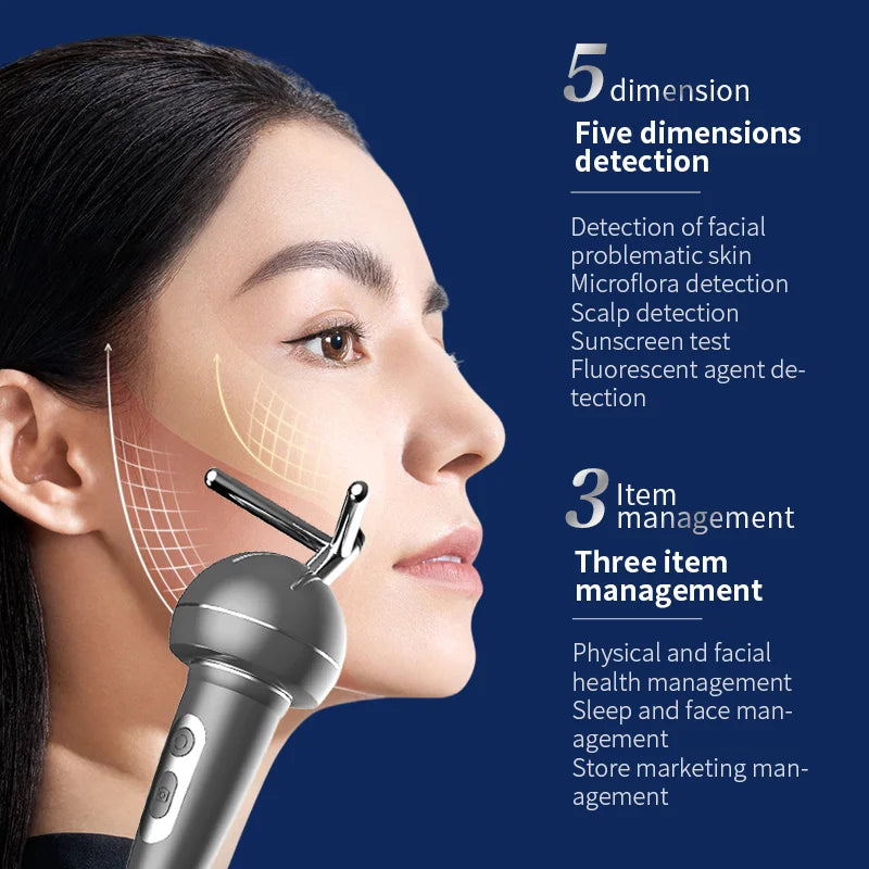 Upgraded X5 3D Ai Skin Image Analyzer High Definition Pixels Whole Facial Scanning Multi Spectrum