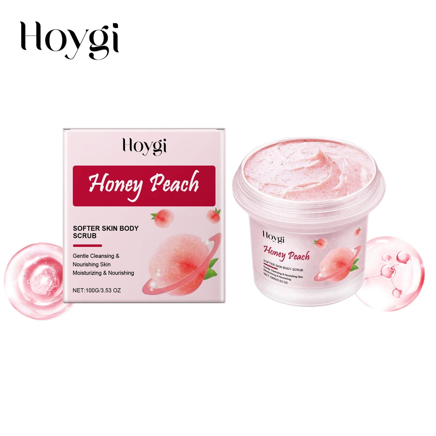 Hoygi Moisturizing Exfoliating Body Scrub Cream For Sensitive Skin