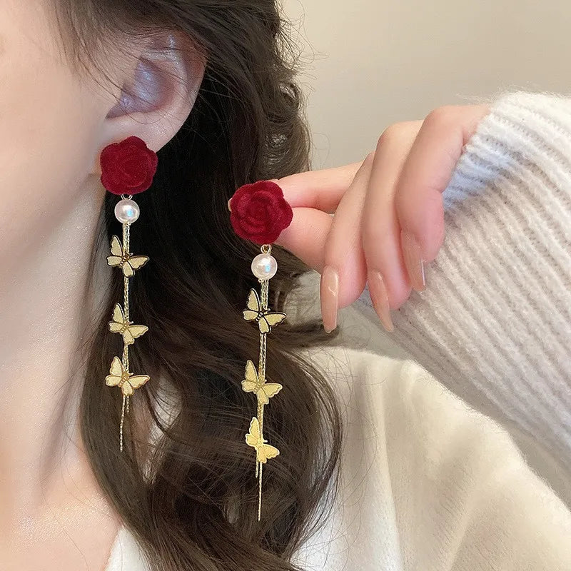 Trendy Bow Drop Earrings For Women Fashion Jewelry