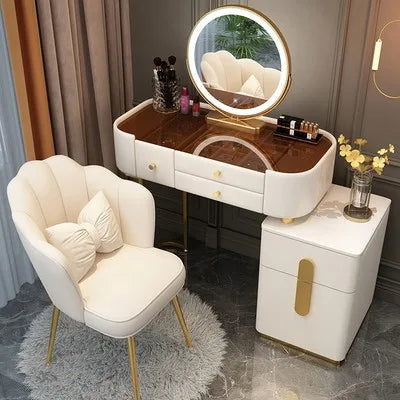XMSJ Trendy Aesthetic Vanity With Drawer Storage Luxury