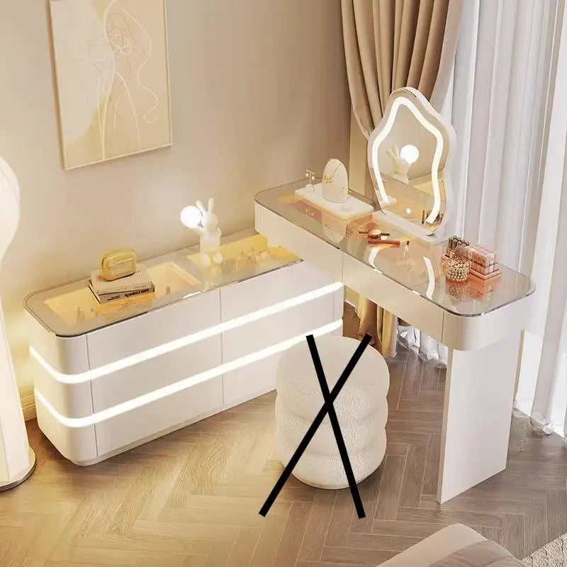 DUTRIEUX European Vanity Desk With Drawers And Shelves