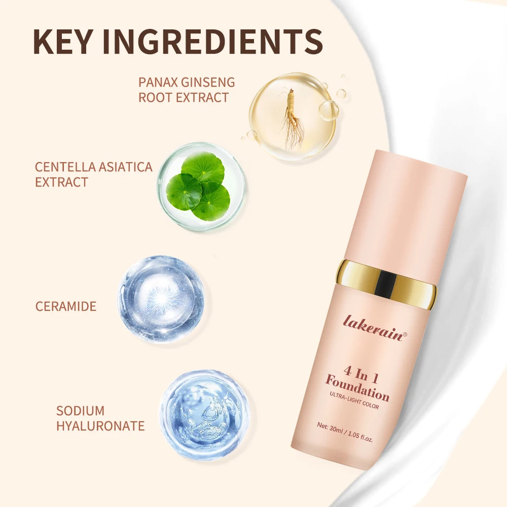 Ibcccndc 4 In 1 Foundation Concealer SPF 30 Waterproof