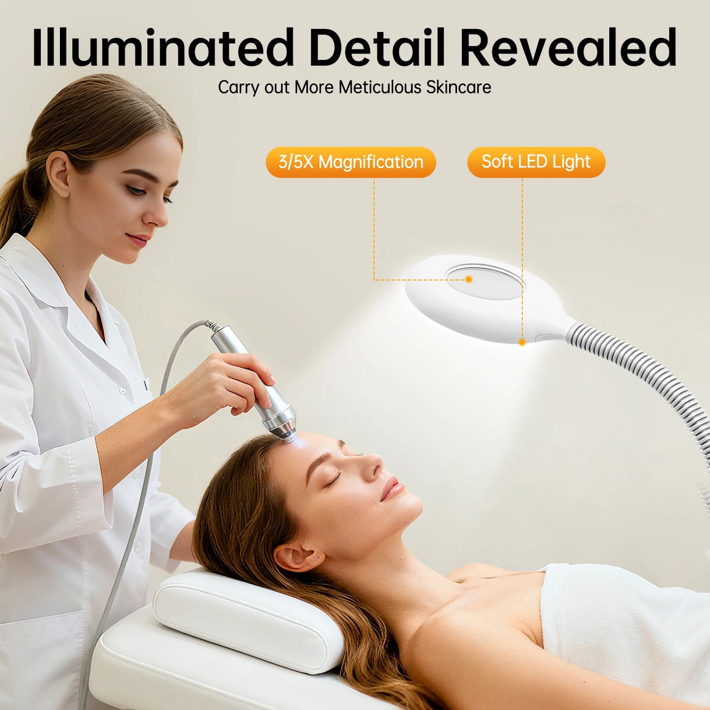 Bymaocar Professional Facial Steamer 2-In-1 800W 110V