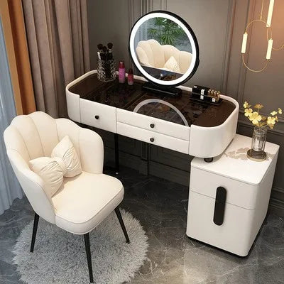 XMSJ Trendy Aesthetic Vanity With Drawer Storage Luxury