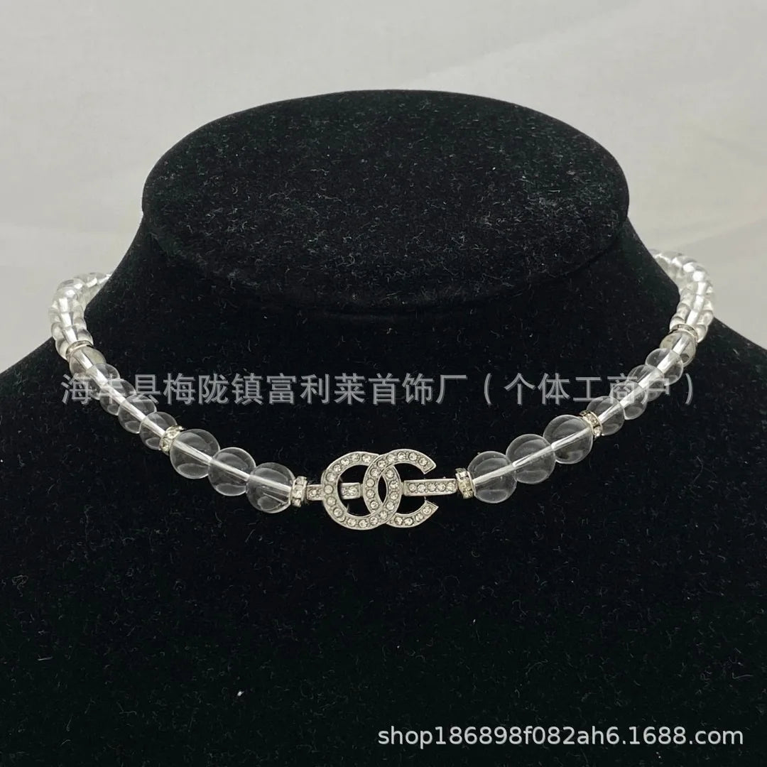 Pearl Diamond Encrusted Choker Necklace With Zircon