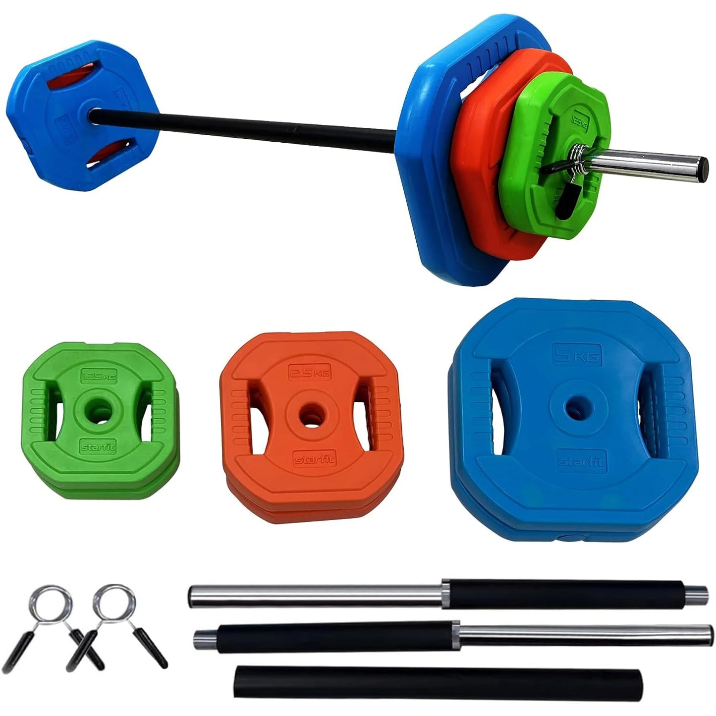 HiMISS Adjustable Barbell Weight Set For Strength Training