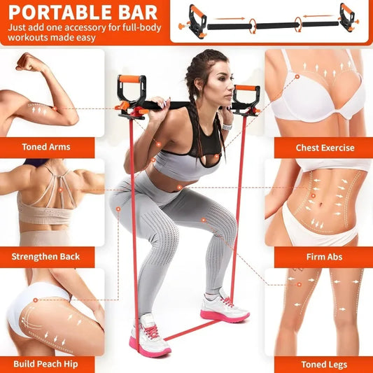 AEHO 4 Level Resistance Bands Set With Handles Home Exercises