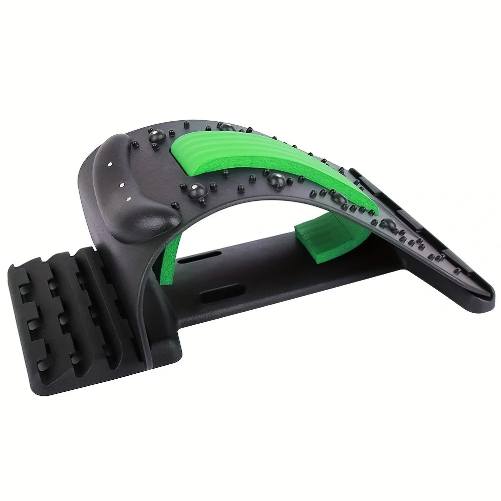 Magnetic Therapy Back Stretcher Massage Device With Multi Level Adjustment