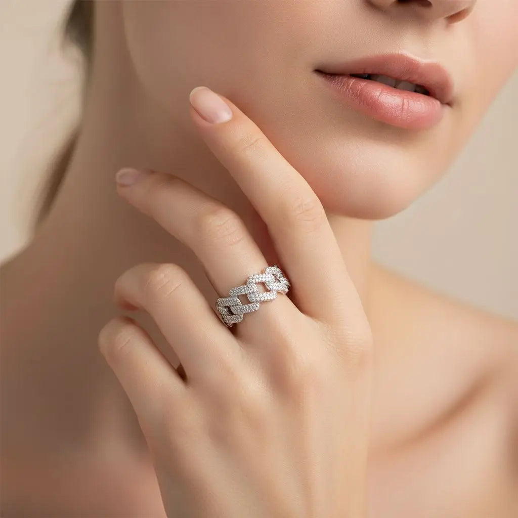 LYEE CYEE S925 Sterling Silver Moissanite Ring Jewelry