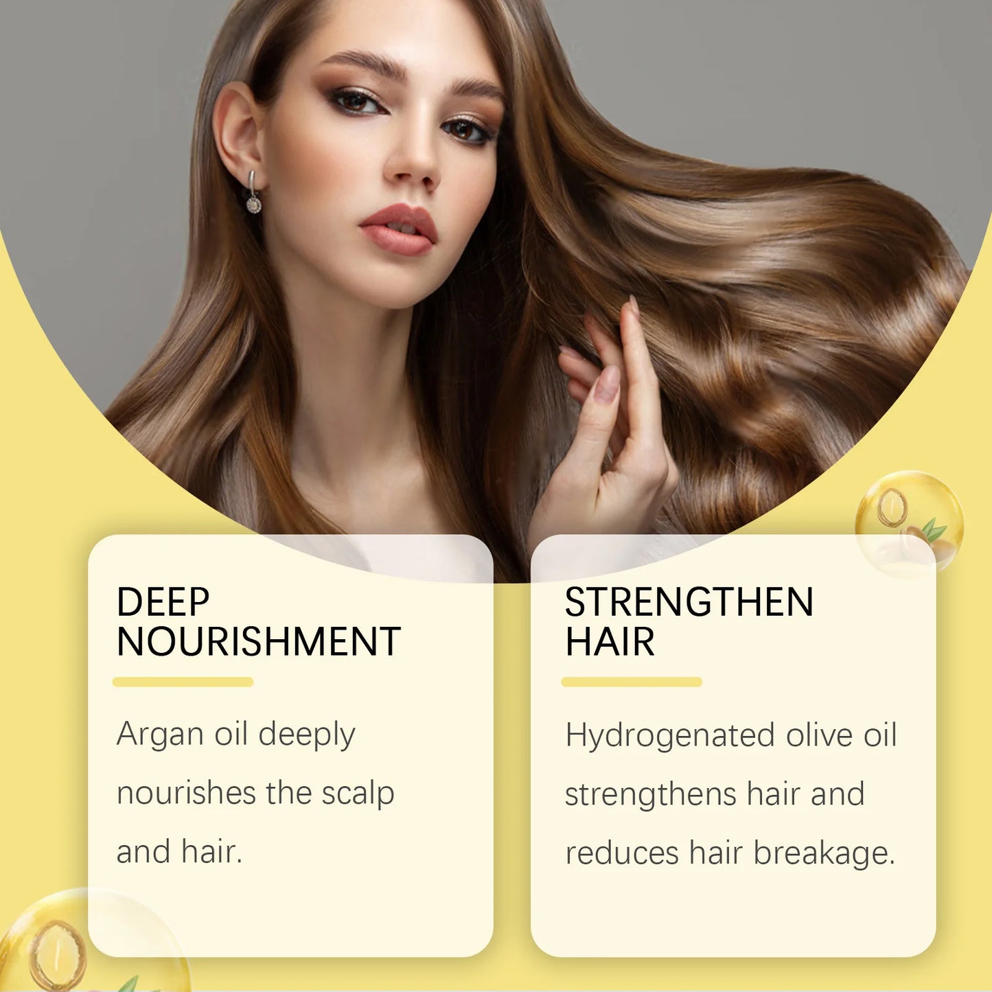 HOEGOA Argan Oil Shampoo And Conditioner Set For Dry Hair