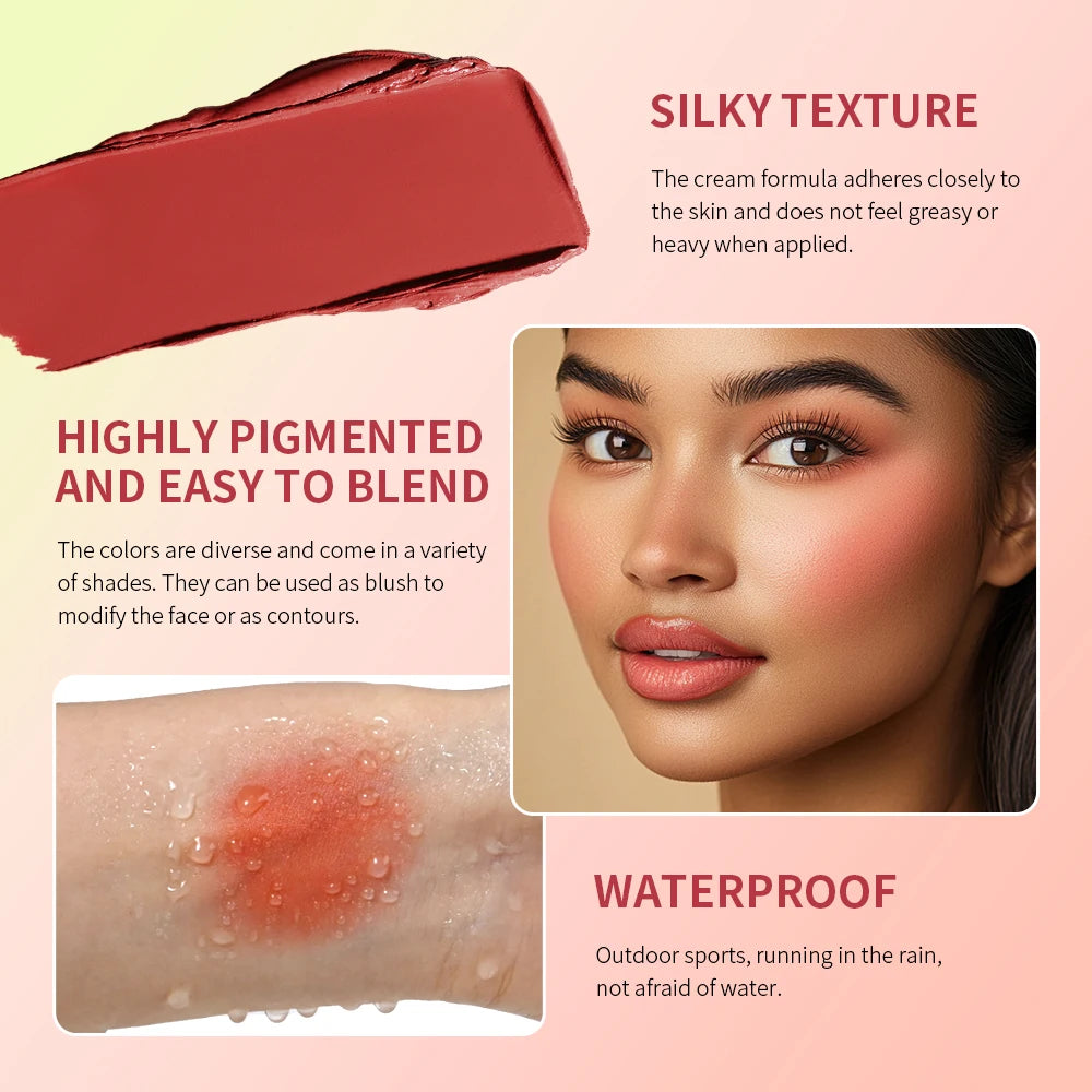 Lakerain Waterproof Concealer Palette Long Lasting Highlighter Blush