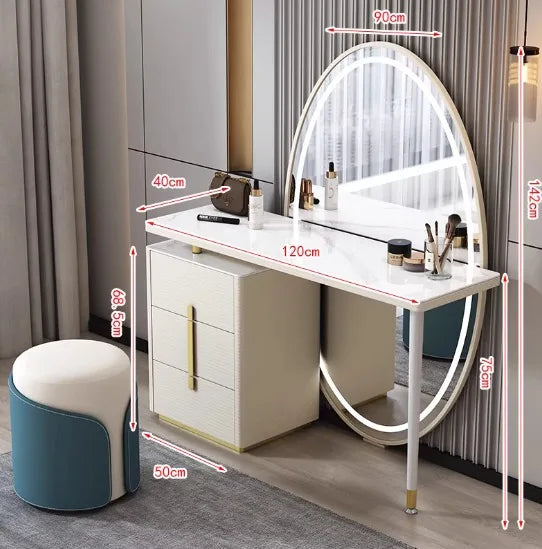 Room Vanity Dressing Table Queen Bedroom Drawers Mobile