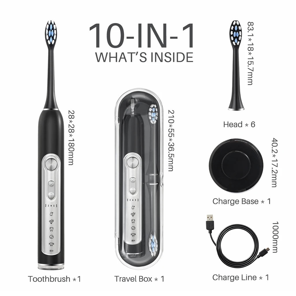 Subort S7 Super Sonic Electric Timer Whitening Toothbrush