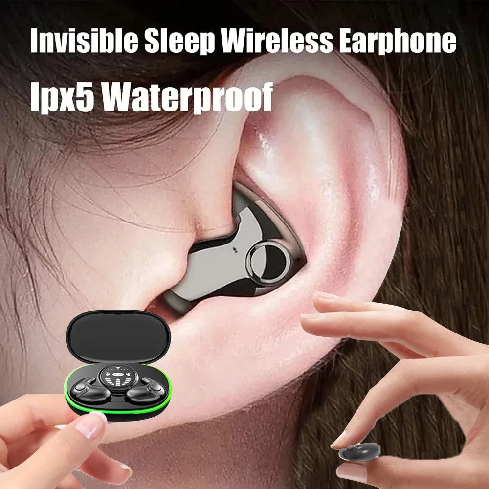 SHUKE Invisible Sleep Earbuds with Noise Cancellation Bluetooth