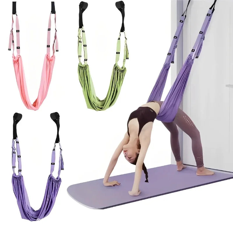 Adjustable Aerial Yoga Strap Hammock for Stretching