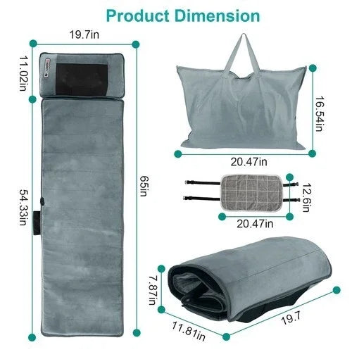 Electric Massage Mat Full Body Massager With Heating Neck Back