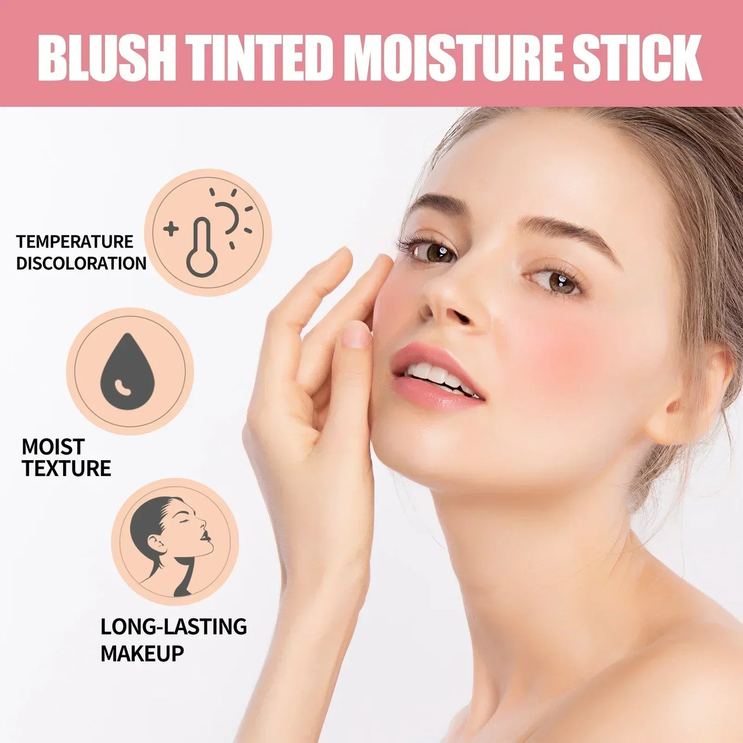 EELHOE Cheek Blush Cream Stick Waterproof Longlasting