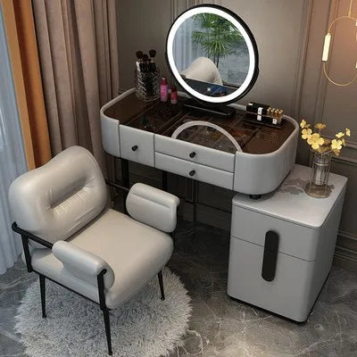 XMSJ Trendy Aesthetic Vanity With Drawer Storage Luxury