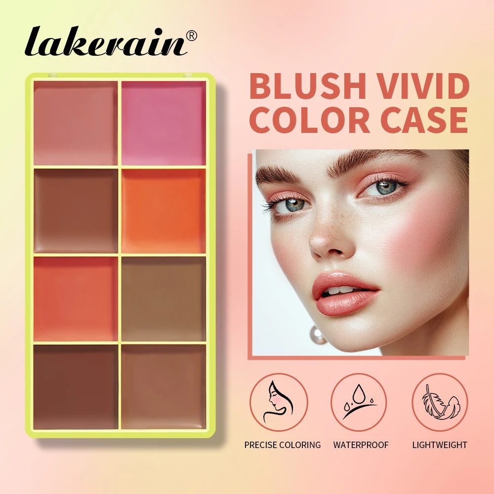 Lakerain Waterproof Concealer Palette Long Lasting Highlighter Blush