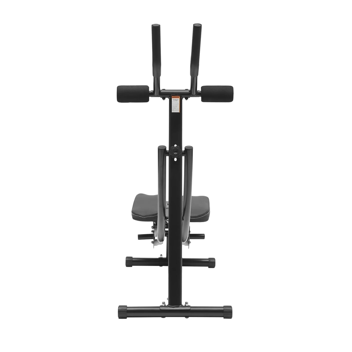 Height Adjustable Abdominal Trainer with LCD Monitor & Six Silent Rollers for Home Gym