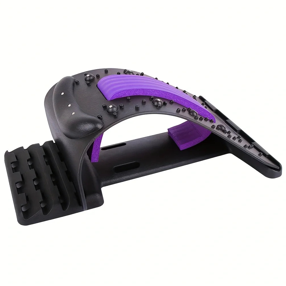 Magnetic Therapy Back Stretcher Massage Device With Multi Level Adjustment
