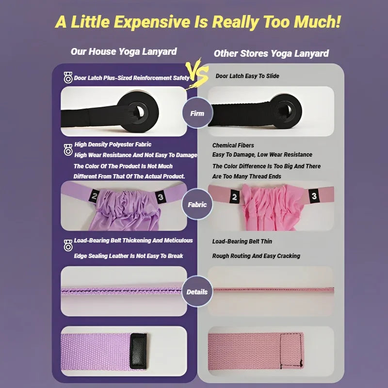 Adjustable Aerial Yoga Strap Hammock for Stretching