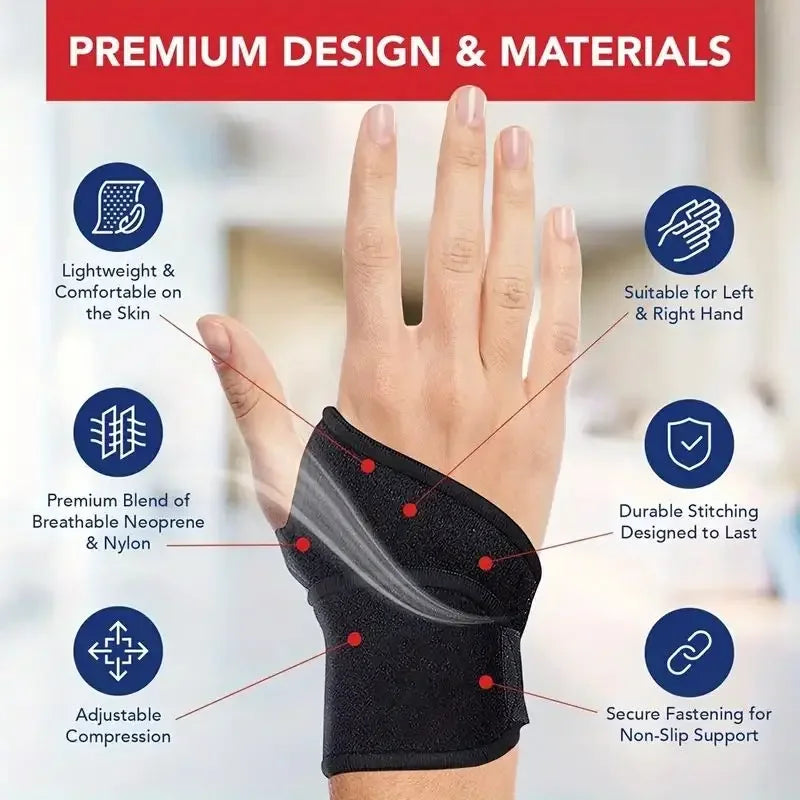 Adjustable Wrist Brace For Carpal Tunnel Support Both Hands