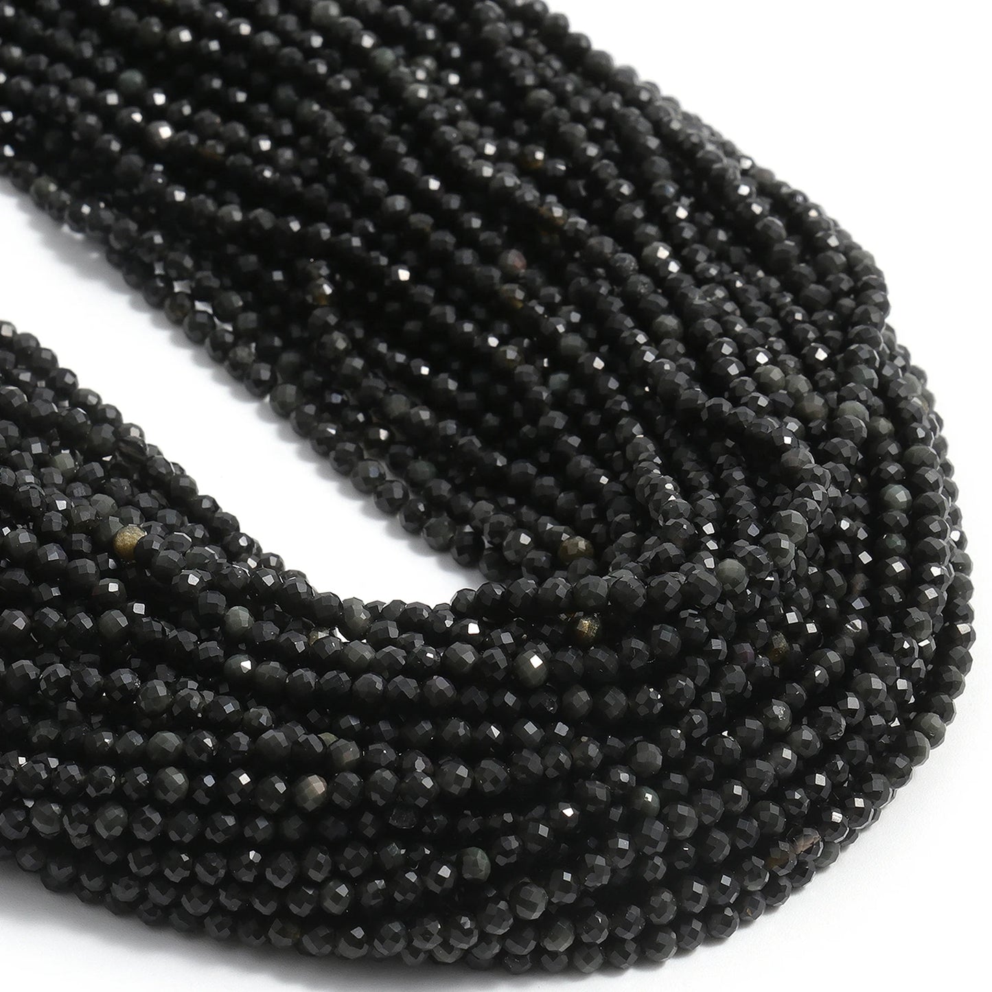 Rhinestone Faceted Tiny Beads For Jewelry Making DIY Projects