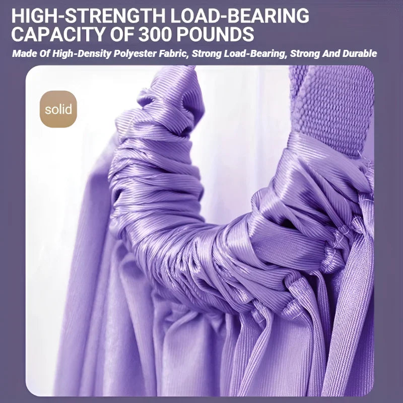 Adjustable Aerial Yoga Strap Hammock for Stretching