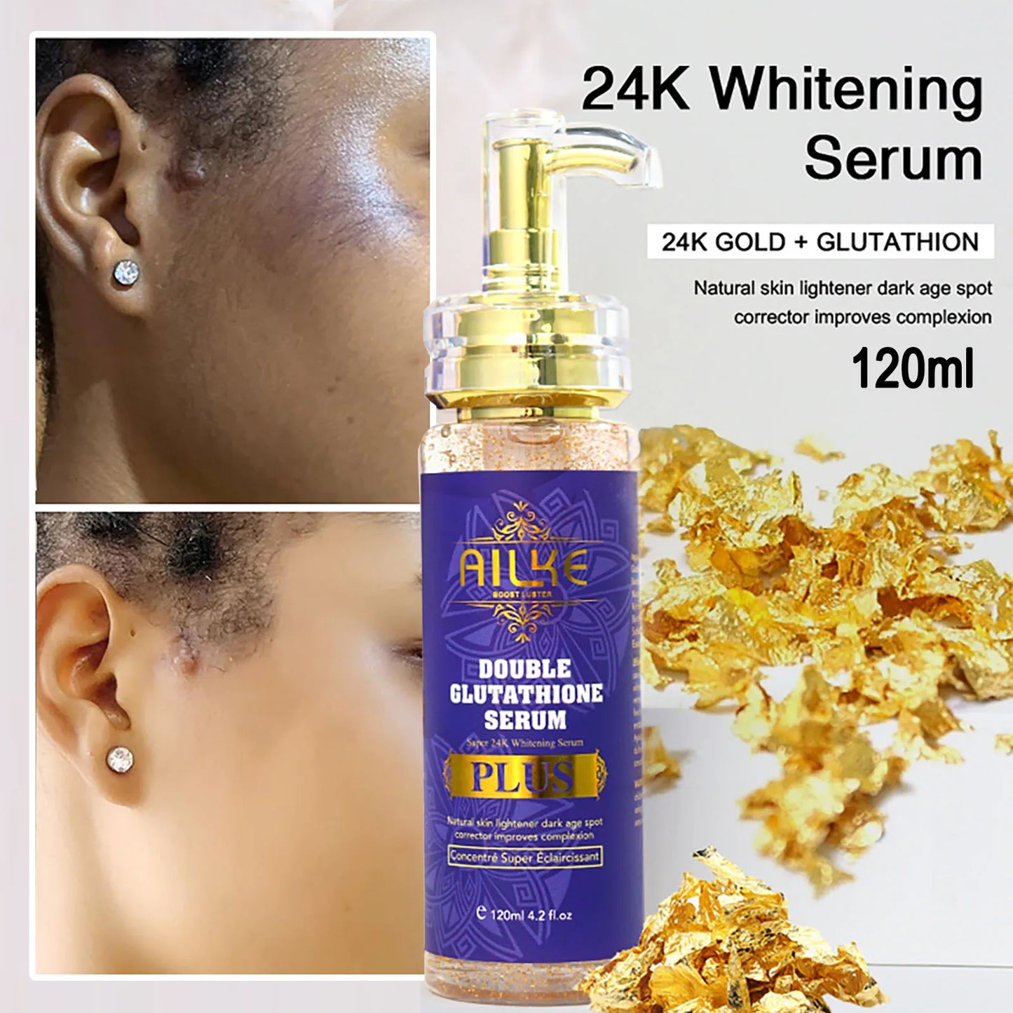 AILKE Double Glutathione Plus Moisturizing Whitening Lotion