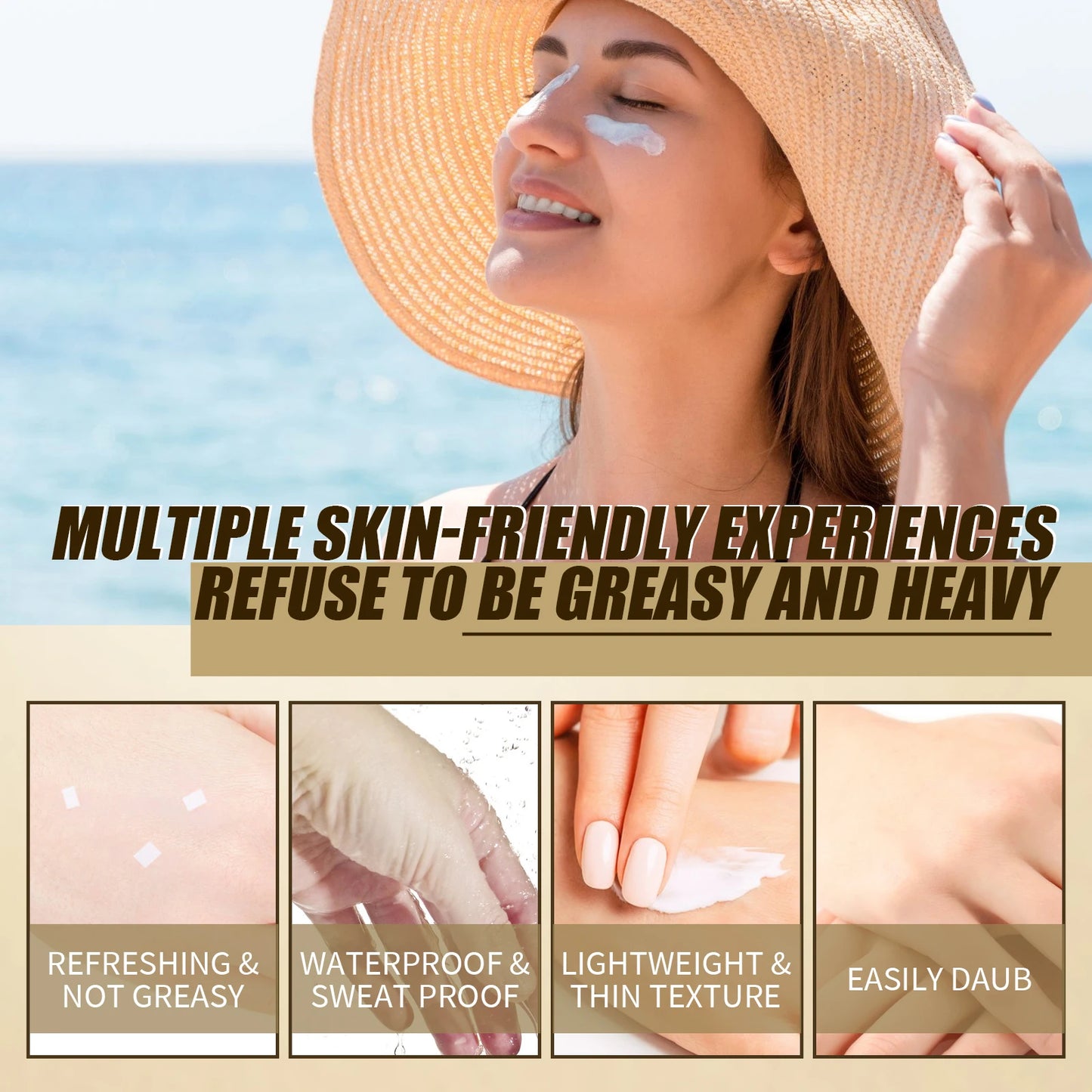 Ouhoe SPF 50 Face Sunscreen Probiotic Brightening Cream