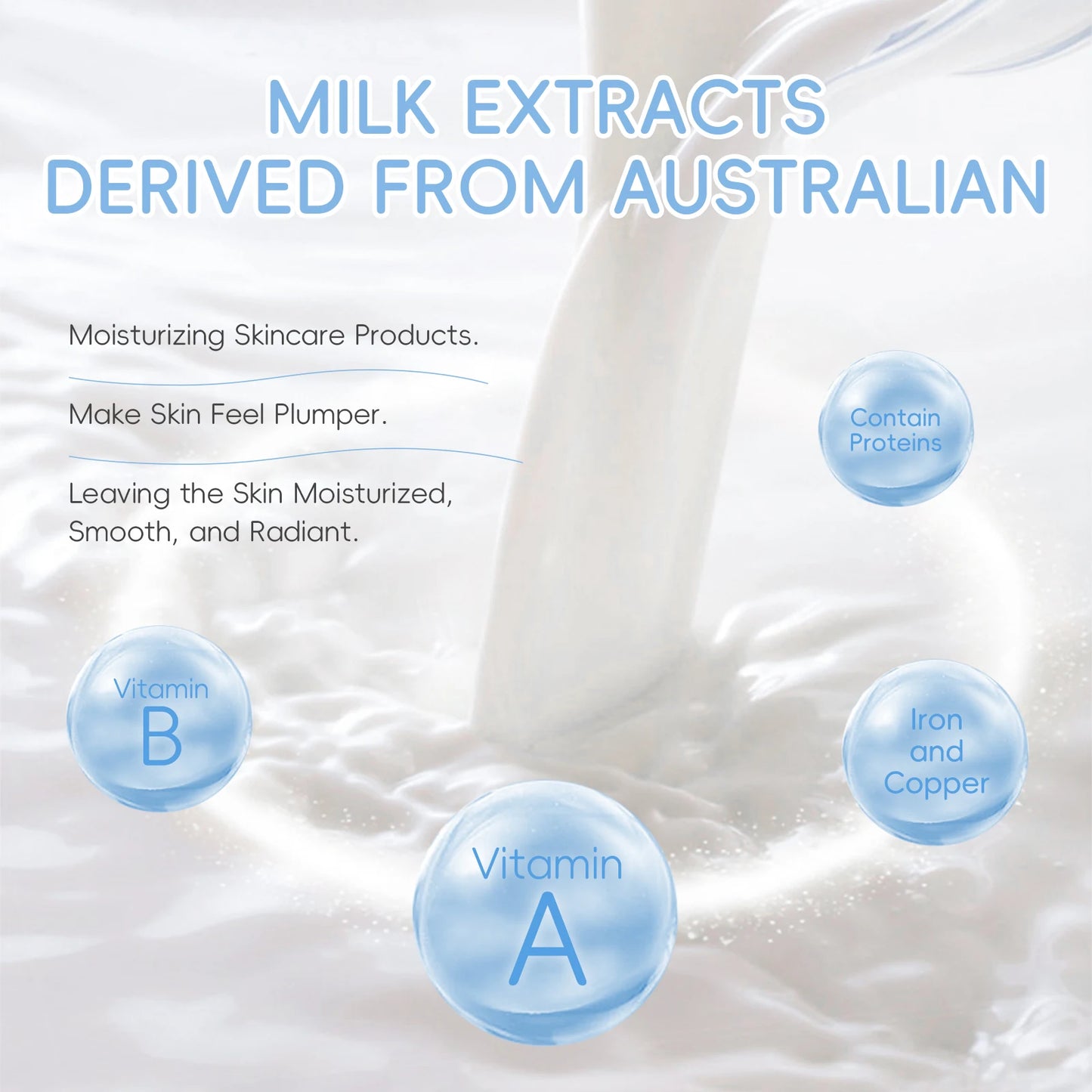 LAIKOU Milk Glowing Skincare Set Hydrating Brightening Anti Aging