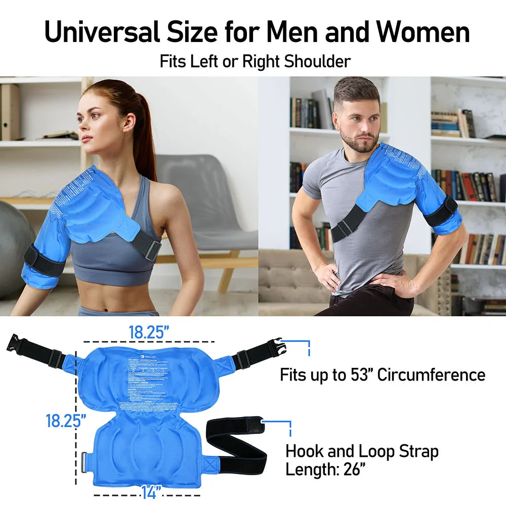 Shoulder Ice Pack Wrap With Hot Cold Therapy Brace