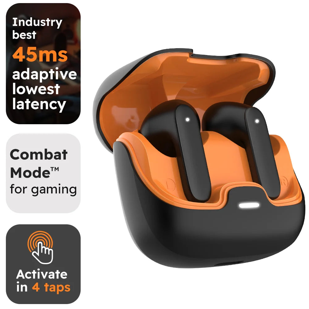 Jogrytece Bluetooth 5.4 TWS Earphones Ultra Low Latency