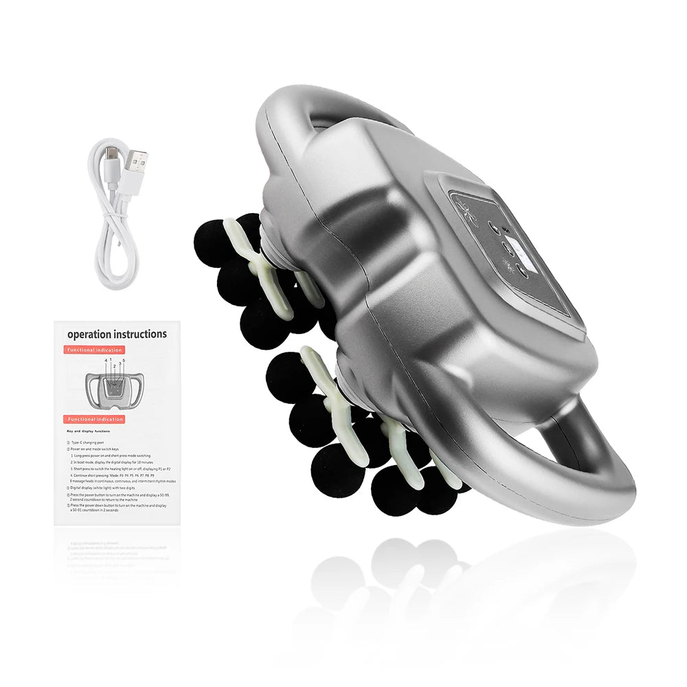 Foreverlily 24 Head Fascia Gun 9 Modes High Frequency Massager