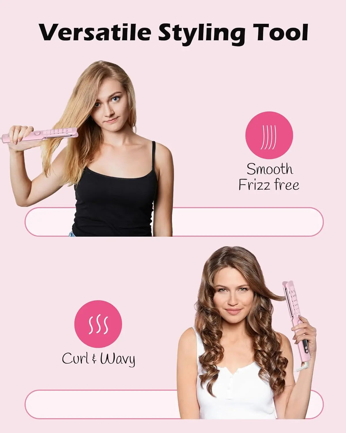 NOVUS Airflow Curling Iron 2 In 1 Ceramic Hair Curler