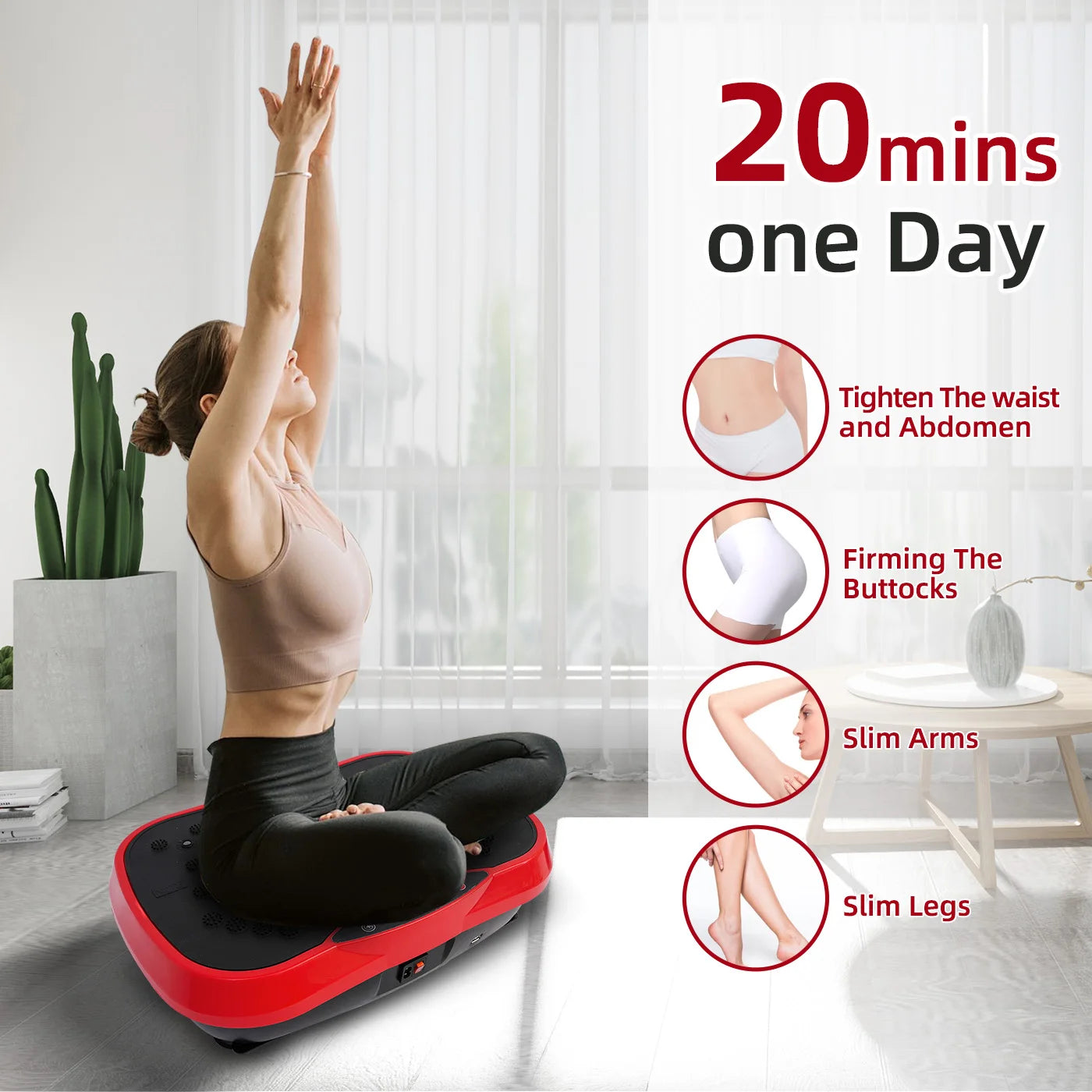 Vibration Plate Exercise Machine Full Body Fat Burning Shaker