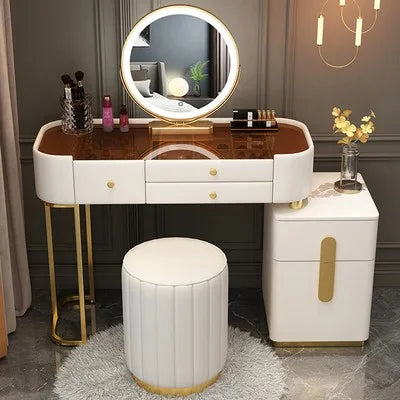 XMSJ Trendy Aesthetic Vanity With Drawer Storage Luxury