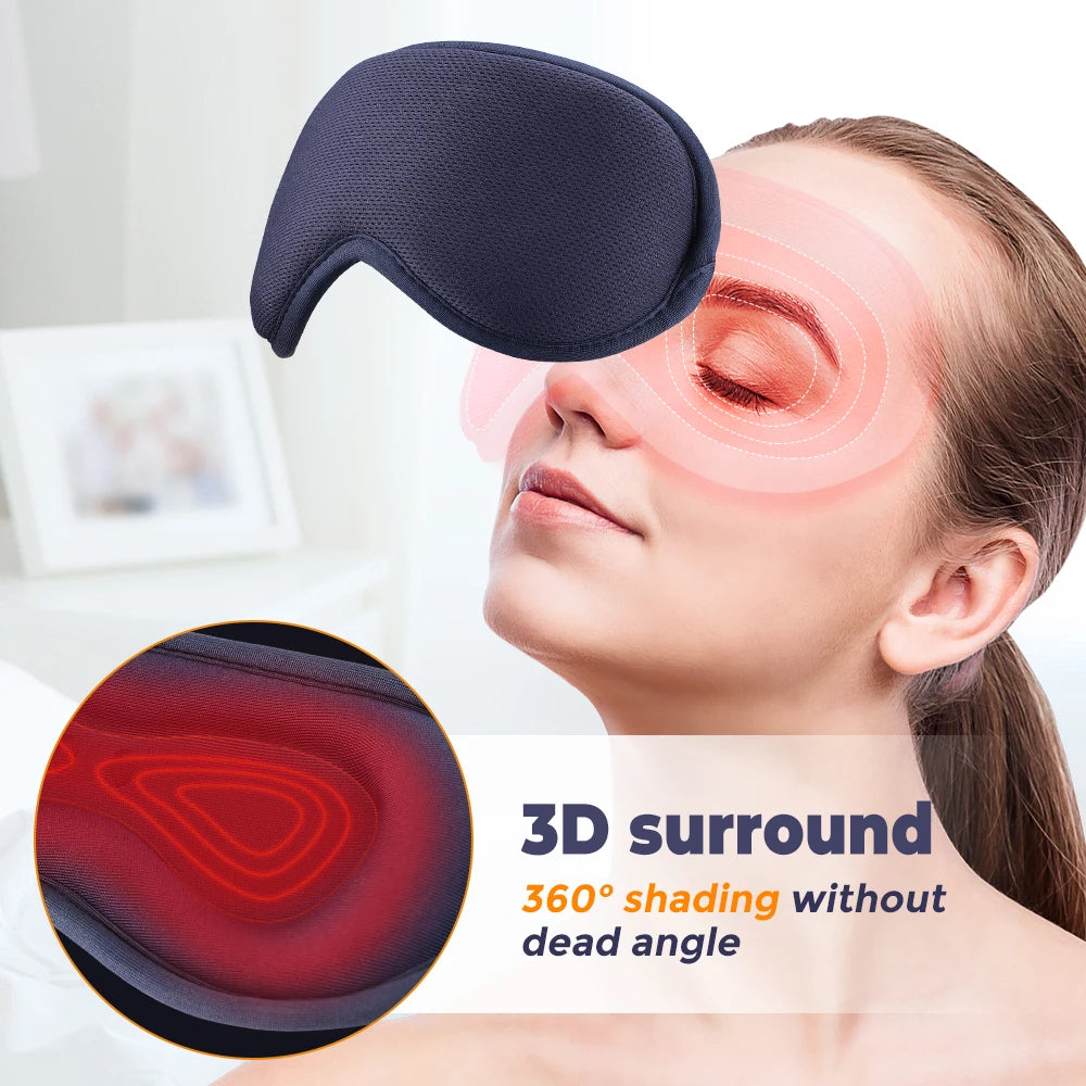 Moajaza 3D Steam Eye Mask With 6 Level Vibration Massage