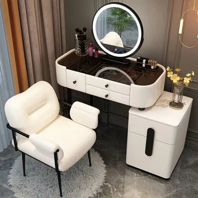 XMSJ Trendy Aesthetic Vanity With Drawer Storage Luxury